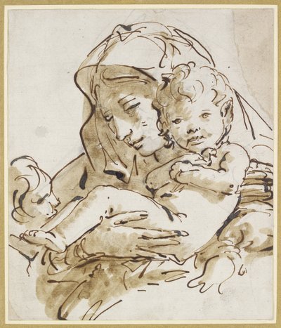 La Virgen y el Niño con el Infante San Juan de Giovanni Battista Tiepolo
